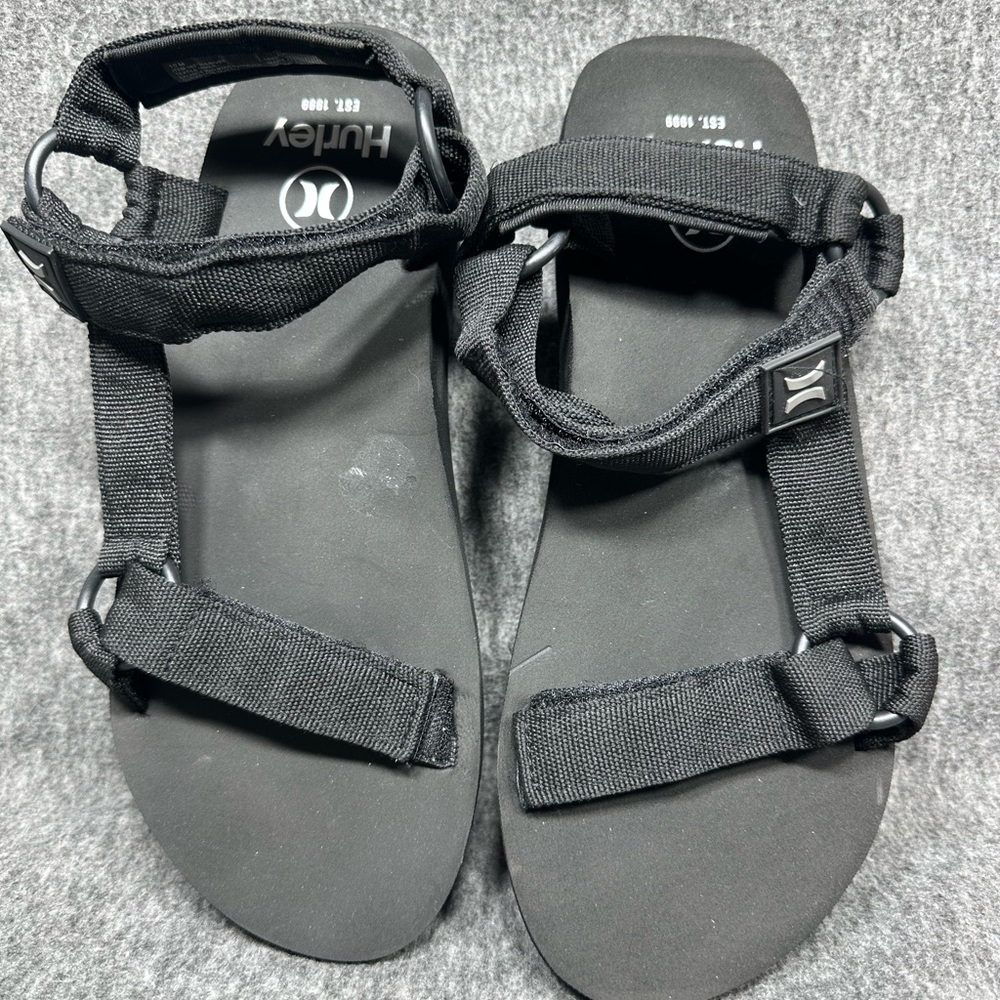Hurley Black Strap Sandals